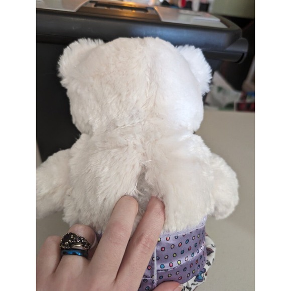 White Build-A-Bear Bear Plush With Beauty And Sleep Dress 2012 - Picture 2 of 4